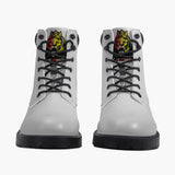 Third World High Top Leather Boot White